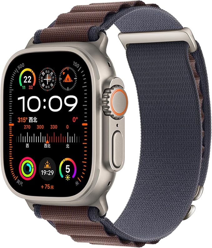 Alpine Nylon Sport Bands Compatible with Apple Watch Ultra Band 49mm 46mm 45mm 44mm 42mm Men Women, Stretch Loop Strap with D-Hook for iWatch Series 10 Ultra SE 9 8 7 6 5 4 3 2 1 (Indigo, 49mm/46mm/45mm/44mm/42mm(Series 3))
