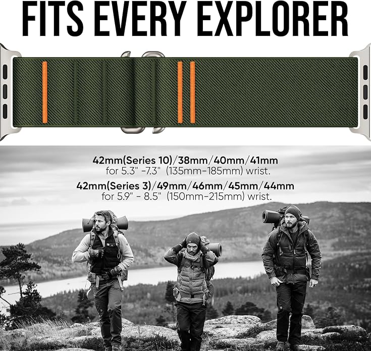 Suitisbest 2 Pack Sport Band Compatible with Apple Watch Ultra Band 49mm 46mm 45mm 44mm 42mm 41mm 40mm 38mm, Stretchy Sport Loop Strap for iWatch Series 11 10 9 8 7 6 5 4 3 2 1, SE 3 2 1, Ultra 3 2 1