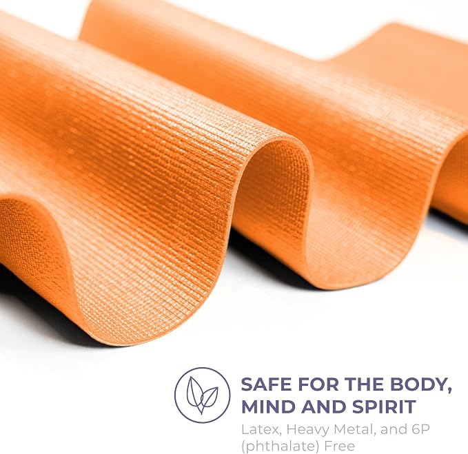 Voyage 5mm Studio Yoga Mats, 6 Pack, 72x24in | Extra Long, Anti-Tear Exercise Mats for Workout, Stretching, Fitness - Non Slip Gym Mats for Home, Schools and Studios