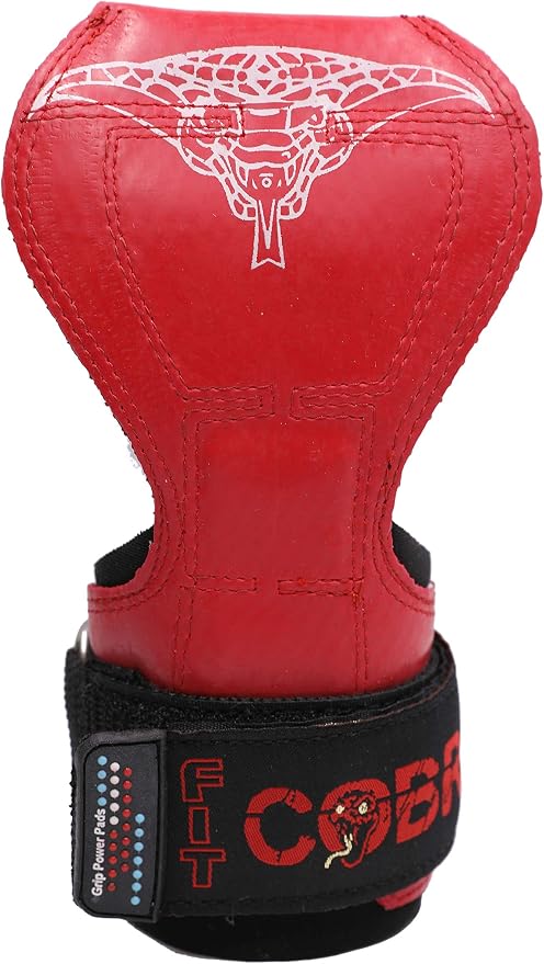 Cobra Grips Weight Lifting Gloves with Adjustable Neoprene Padded Wrist Wraps - Heavy Duty Alternative to Power Lifting Hooks for Deadlifts