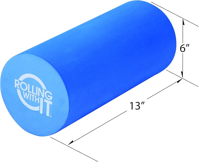 Rolling With It High Density Foam Roller for Physical Therapy | High-density EVA foam, Firm core with smooth surface, Keeps its shape, For back, legs & IT band, Deep tissue muscle recovery
