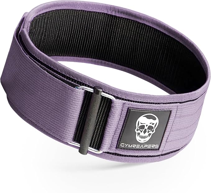 Gymreapers Quick Locking Weight Lifting Belt for Men Gym Belt for Powerlifting Deadlift Belt with 4 Inch Neoprene Metal Buckle Back Support Weightlifting Belt Women