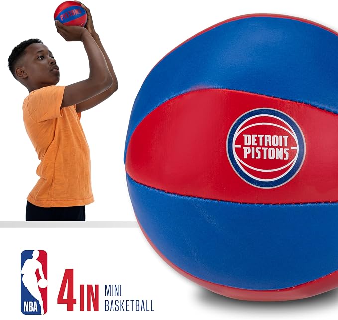 Franklin Sports NBA Toy Basketballs - 2 Pack of Kids Soft Mini Basketballs for Over The Door + Indoor Hoops - NBA Fan Shop