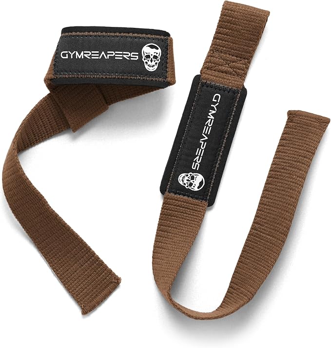 Gymreapers Lifting Wrist Straps for Weightlifting, Bodybuilding, Powerlifting, Strength Training, & Deadlifts - Padded Neoprene with 18 inch Cotton