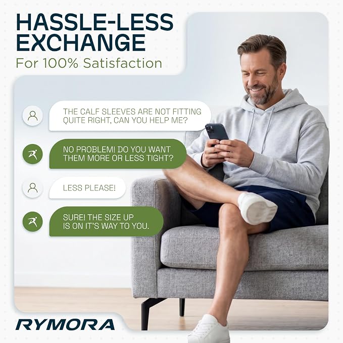 Rymora Calf Compression Sleeves for Men & Women