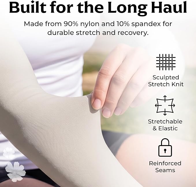 SportsTrail Cooling Arm Sleeves for Men & Women – Breathable, UV Sun Protection, Sports Arm Sleeves for Women, Men & Youth