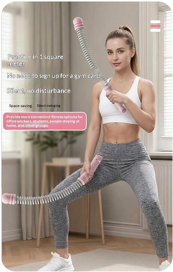 Ropeless Battle Ropes for Home Gym, Portable Cordless Weighted Workout Ropes for HIIT, Strength Training & Low-Impact Cardio, Full Body Exercise Equipment for Men & Women (Black)