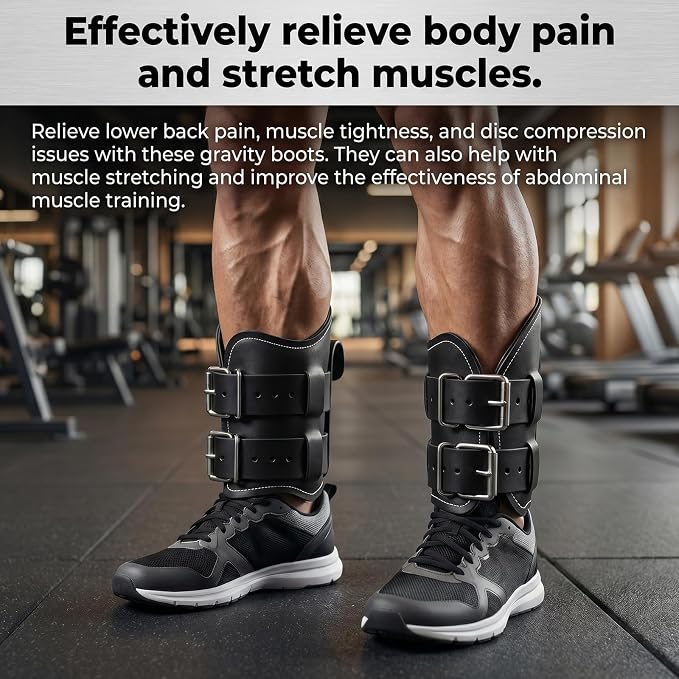 Mesh Anti Gravity Inversion Boots for Hanging Upside Down,Inversion Boots for Inversion Decompression Stretching and Abdominal Exercise,Strength Training Inversion Equipment for Home Gym