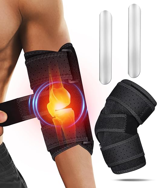 Oyakin Elbow Brace for Cubital Tunnel, Ulnar Nerve Entrapment brace | Adjustable Elbow Splint for Night Sleep, Tendonitis, Tennis Elbow, Comfortable Stabilizer Support for Women and Men Fit Most