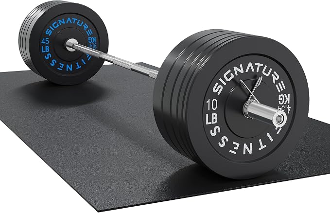 Fitvids 2-Inch Olympic Rubber Weight Plates Sets, Bumper Plates Set Barbell with Mat for Strength Training, 80-370 Lbs Multiple Options