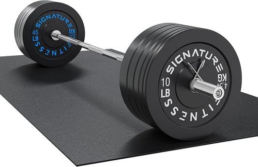 Fitvids 2-Inch Olympic Rubber Weight Plates Sets, Bumper Plates Set Barbell with Mat for Strength Training, 80-370 Lbs Multiple Options