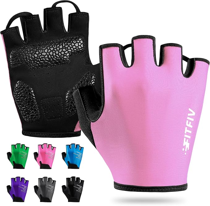 Cycling Gloves for Men Women, Half-Finger for Bike, Gym, Weight Lifting, Workout, Riding, Outdoor Sports