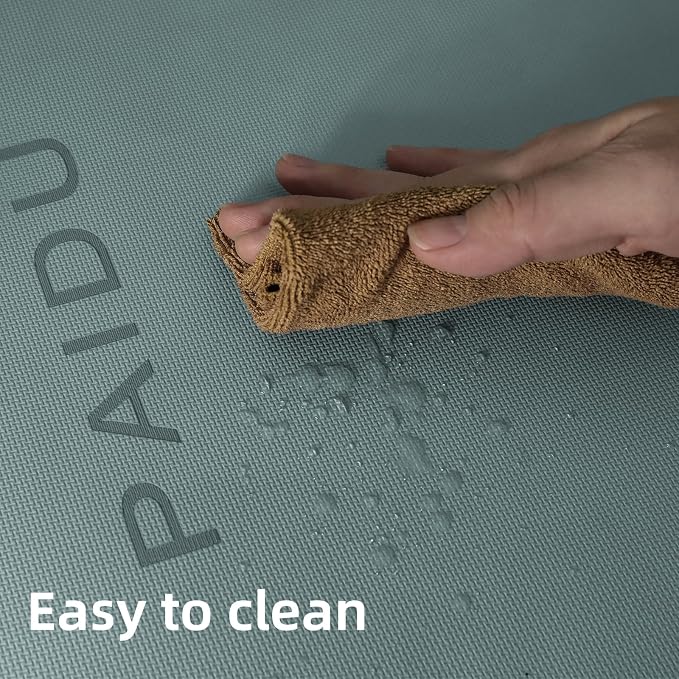 PAIDU POE Yoga Mat （10mm）Extra Thick Fitness Mat 72"x24" with Carry Strap | Non-slip, tear-resistant and suitable for all ages, perfect for yoga, Pilates, home gym and full-body workouts.