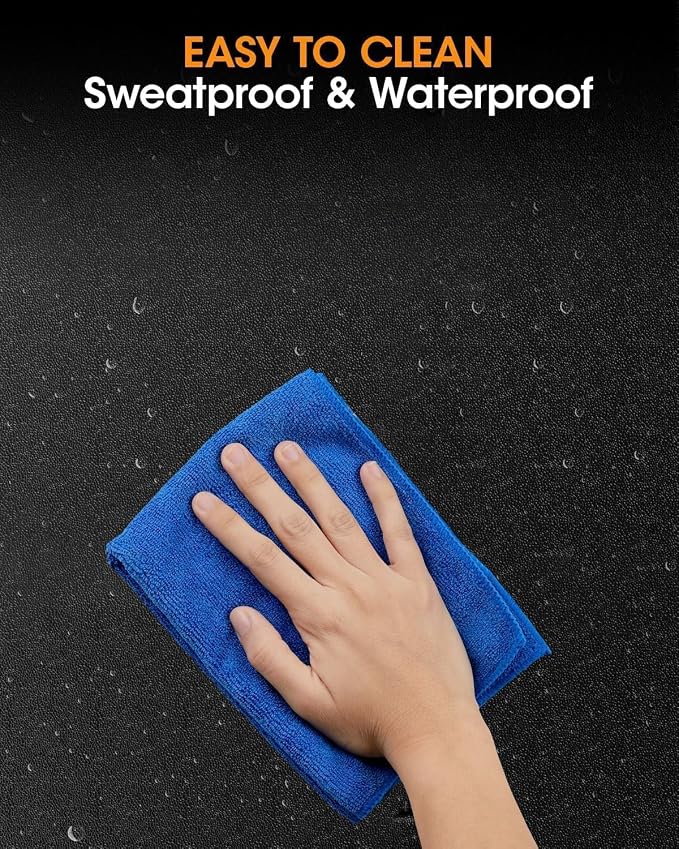 THAILE Gym Equipment Mat, 79" x 39"x 0.14" Exercise Equipment Mat | Heavy-duty floor protector for treadmills, ellipticals, bikes and weight equipment; reduces vibration, noise and floor damage