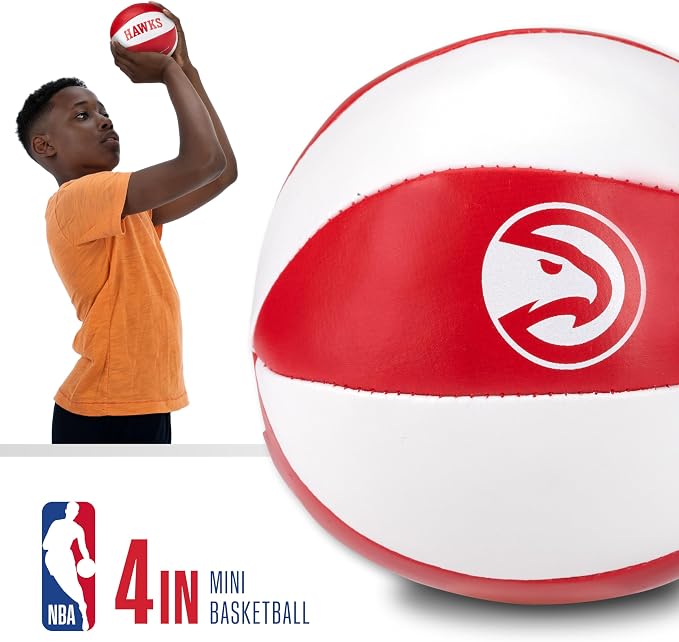 Franklin Sports NBA Toy Basketballs - 2 Pack of Kids Soft Mini Basketballs for Over The Door + Indoor Hoops - NBA Fan Shop