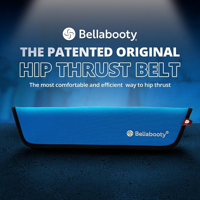 Bellabooty Premium Hip Thrust Belt - Adjustable Exercise Belt for Glutes & Squats, Hip Thrust Pad for Comfort, Versatile Gym Equipment for Home - Weightlifting Belt Support for Women