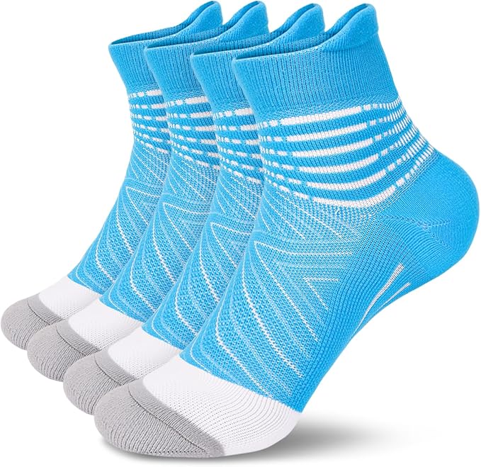 IRAMY Compression Ankle Support Socks Women - Wicking, Cushioned Athletic, Plantar Fasciitis Relief 2/3/6 Pairs