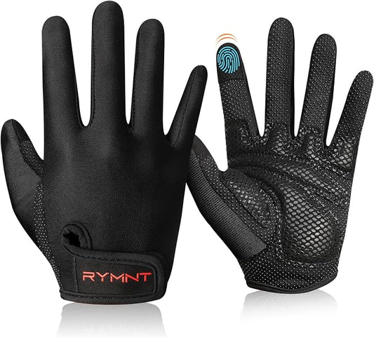Full Finger Workout Gloves Women Men - Weight Lifting Gloves Full Palm Grip | Grip Gloves for Gym, Fitness, Exercise, Weightlifting, Rowing, Dumbbells, Kettlebell, Cycling, Driving, Biking, Womens Work