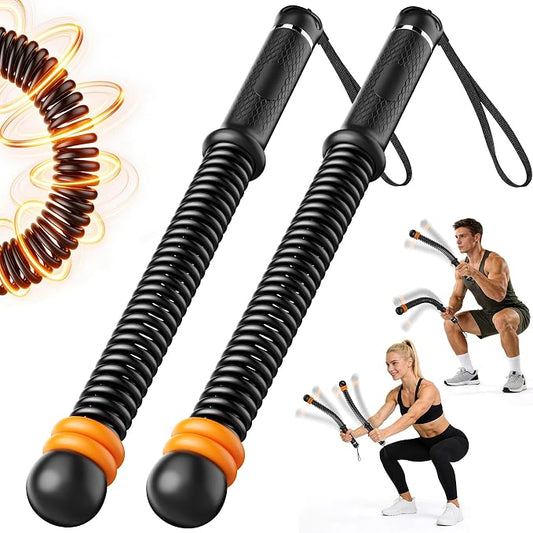 Upgrade Weighted Ropeless Battle Ropes, Adjustable Cordless Battle Rope – Portable Battle Ropes for Home Gym Workout, HIIT & Cardio Full Body Training Exercise Rope for Strength Training Men & Women