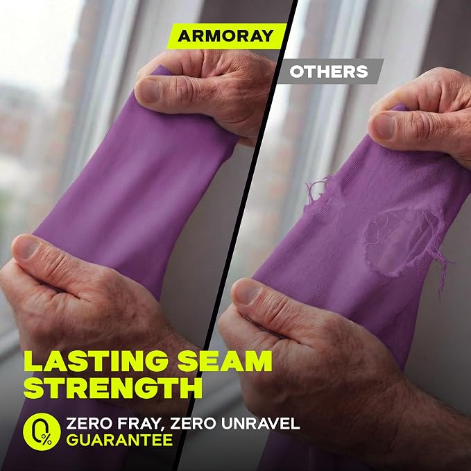 ARMORAY Arm Sleeves for Men and Women - UV Sun Protection Cooling Compression - Tattoo Cover Up Sleeve for Daily Wear & Work