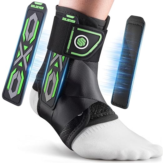 Ankle Brace For Sprained Ankle Brace Lace Up Adjustable Ankle Stabilizer | Upgraded Ankle Brace For Men Women Ankle Support Air Fabric Cool Ankle Brace For Injury Recovery, Sports,Running,Work