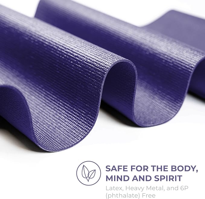 Voyage 5mm Studio Yoga Mats, 6 Pack, 72x24in | Extra Long, Anti-Tear Exercise Mats for Workout, Stretching, Fitness - Non Slip Gym Mats for Home, Schools and Studios