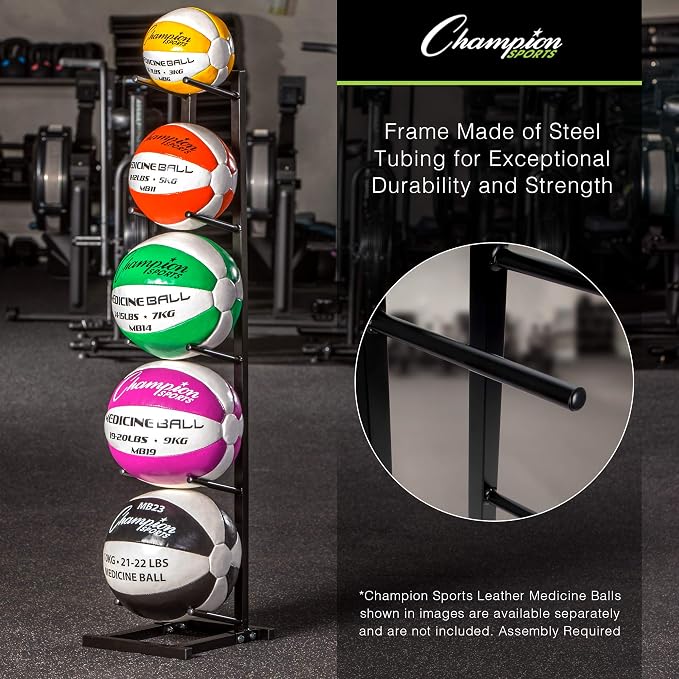 Champion Sports Medicine Ball Storage – Durable Racks & Trees for Organized Gym, Fitness & Sports Storage