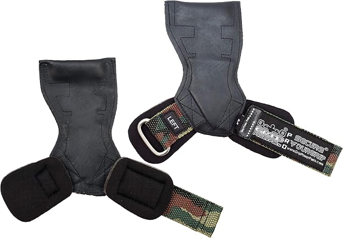 Lifting Grips PRO Weight Gloves Heavy Duty Barbell Gymnastics Straps Alternative to Power Hooks Deadlifts Adjustable Neoprene Padded Wrist Wrap
