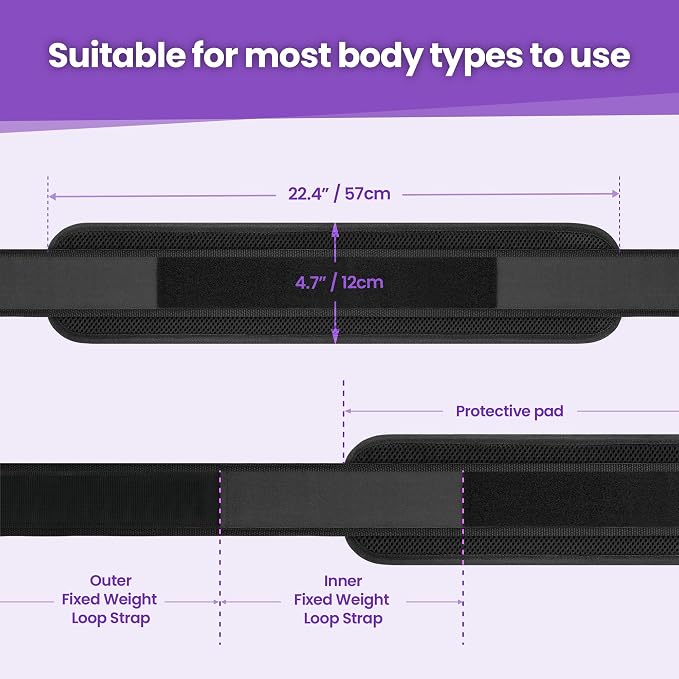 Hip Thrust Belt, Balency Hip Thrust Belt for Dumbbells Heavy, Booty Belt for Hip Thrust, Slip-Resistant Padding Hip Thrusts Belt for Gym or Home Workouts, Hip Thrust Band for Dumbbell Kettlebell Plate