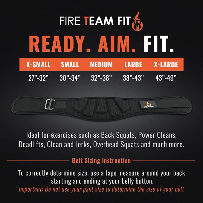 Weight Lifting Belt for Men and Women, 6 Inch, Bodybuilding & Fitness Back Support for Cross Training Workout, Squats, Lunges