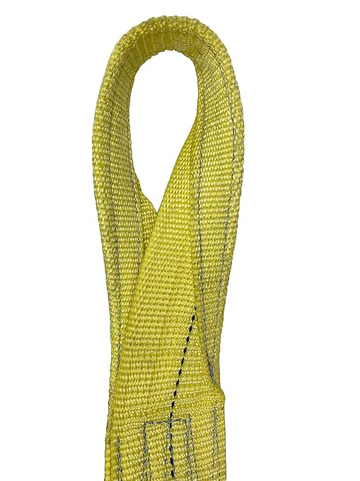 Kennedy Wire Rope & Sling Co. 4" x 24' 2-Ply Twist Eye Polyester Lifting Sling (Various Sizes in Listing) Made in The USA