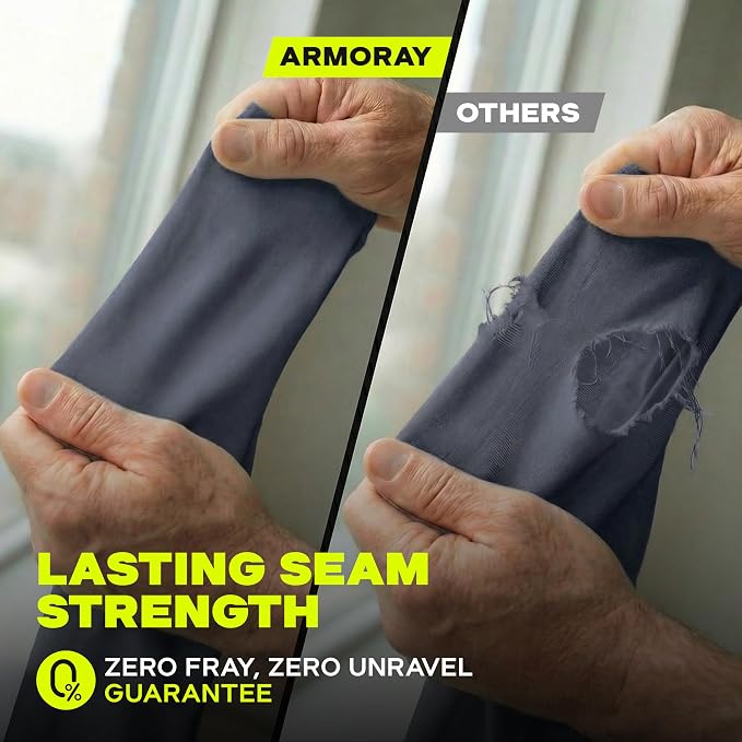 ARMORAY Arm Sleeves for Men and Women - UV Sun Protection Cooling Compression - Tattoo Cover Up Sleeve for Daily Wear & Work