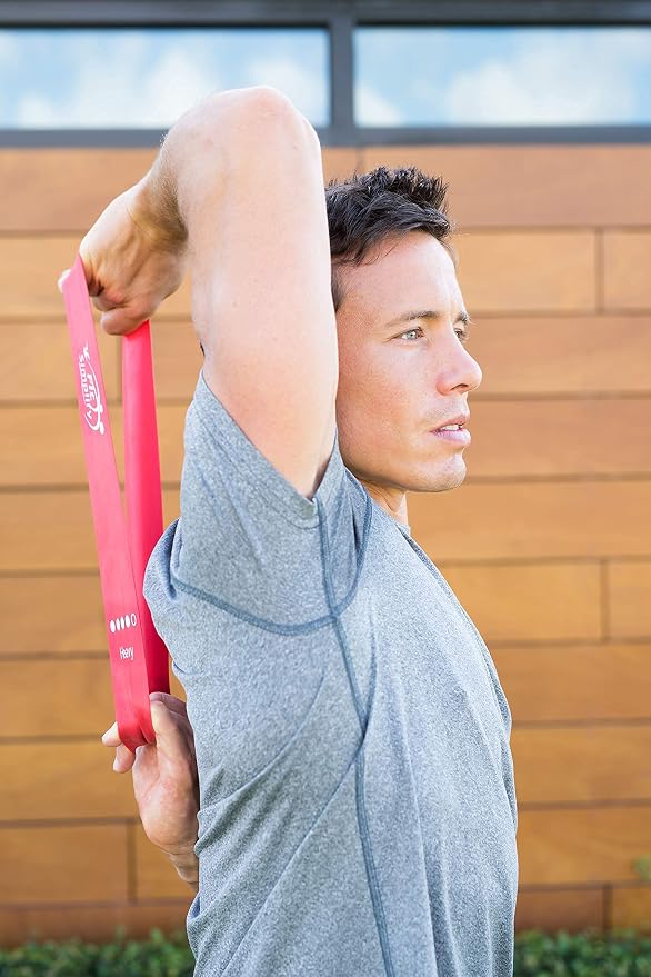 Fit Simplify Resistance Loop Exercise Bands and Tube Bands with Handles, Ankle Straps and Door Anchor