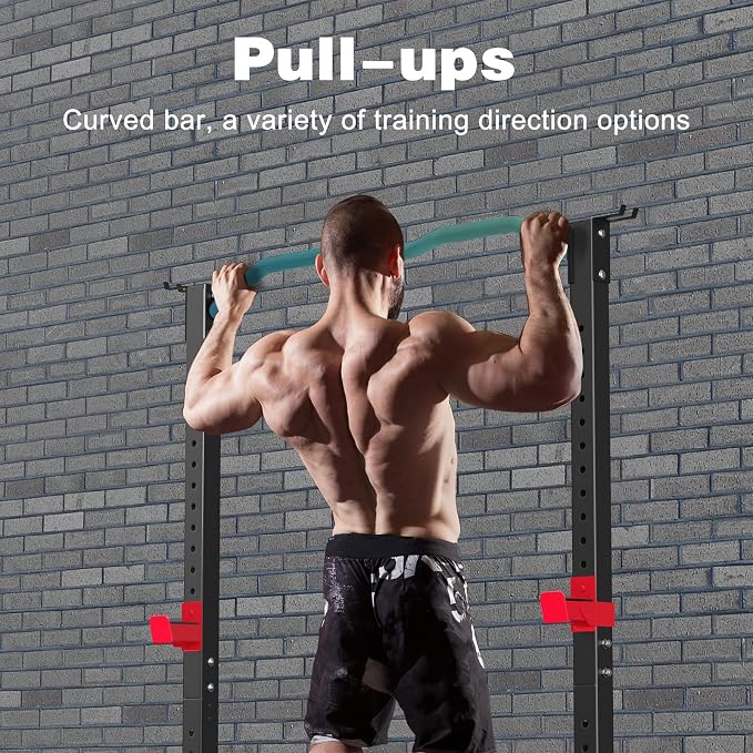 Power Cage Height Adjustable Squat Rack Home Gym Power Tower Multi-Function Pull Up Station Strength Training Squat Stand Barbell Rack