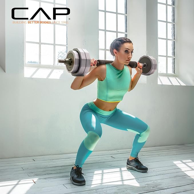 CAP Adjustable Weight Set, Multi-Use Adjustable Dumbbell Set for Home Gym Strength Training, Quick Change Free Weights System, Compact Workout Equipment, Multiple Weight Options