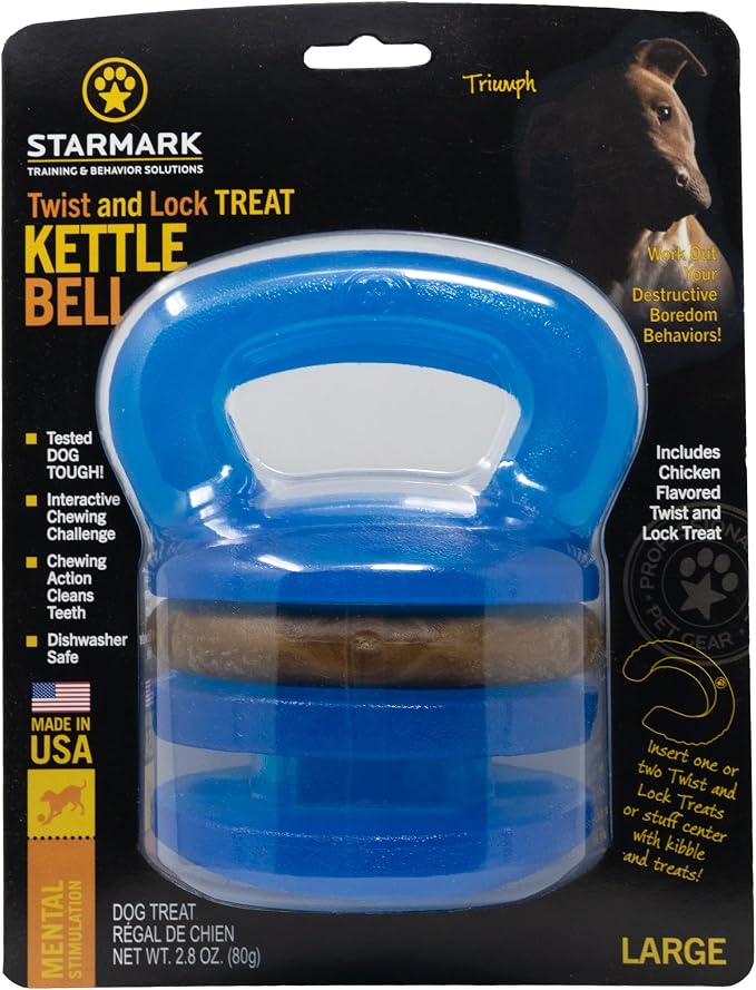 Twist and Lock Kettlebell Interactive Dog Toy