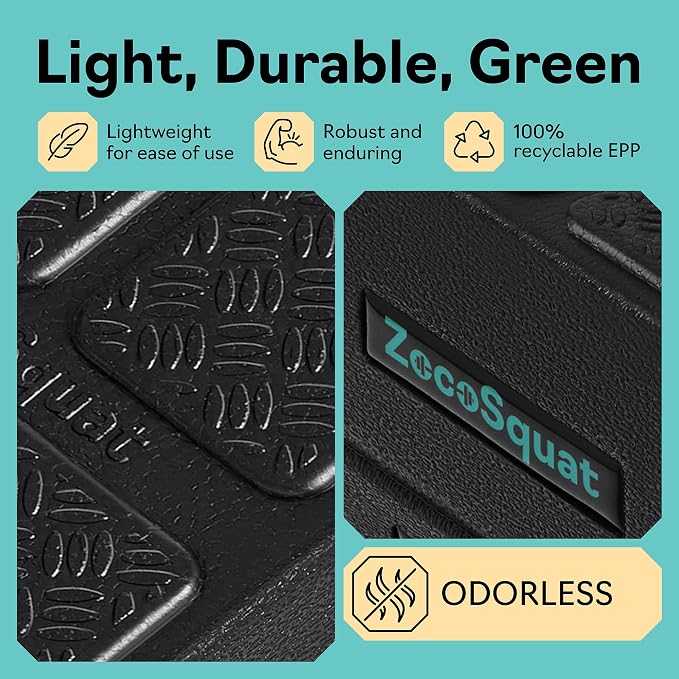 Squat Wedge Block Set of 3/5 - 960 LBS Capacity - Slant Board for Calf Stretching with 5 Stackable Angles - Calf Stretcher Slant Board - Workout Equipment - EPP Material for Exercise Equipment & Physical Therapy