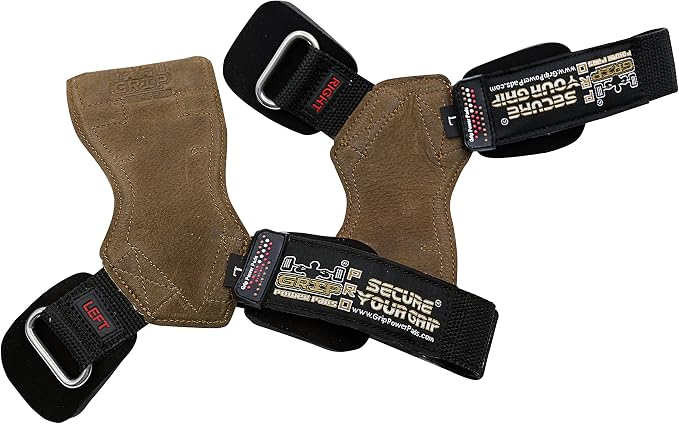 Lifting Grips PRO Weight Gloves Heavy Duty Barbell Gymnastics Straps Alternative to Power Hooks Deadlifts Adjustable Neoprene Padded Wrist Wrap