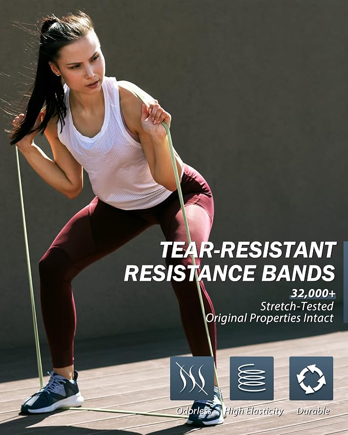 Resistance Bands for Working Out,5-Level Elastic Pull Up Assistance Bands Set for Men & Women,Exercise Bands for Home Workouts,Fitness,Training & Physical Therapy