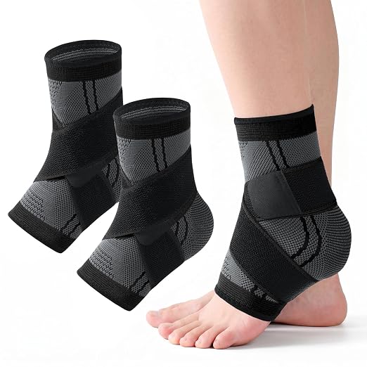 Youth Heel & Growth Plate Support Sleeve,Arch Support Socks,Heel Pain Relief,Sleeve Brace for Sprained Ankle,ts Inside Soccer Cleats & Basketball Shoes (Black,X-Large)