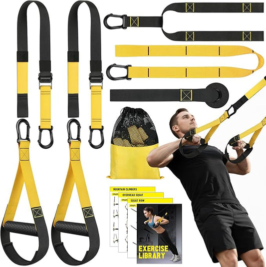 Home Resistance Training Kit, Bodyweight Resistance Bands with Handles, Door Anchor, Resistance Trainer Fitness Straps for Full-Body Workout, Heavy Duty Exercise Bands for Home Gym Workout Equipment