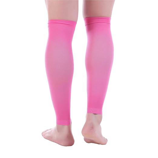 Doc Miller Calf Compression Sleeves 30-40 mmHg for Men & Women, 1 Pair | Knee High, Medical Grade, Footless Compression Socks, Shin Splints, Leg Swelling, Varicose Veins, Wide Calf, Nurses, Recovery