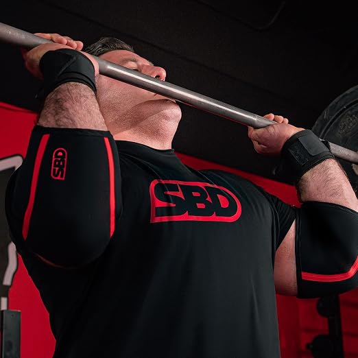SBD Elbow Sleeves – Maximum Support & Compression with Full Mobility – Strength Training & Powerlifting, Made in Great Britain