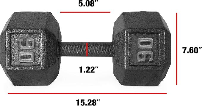 CAP Barbell Cast Iron Hex Dumbbell | Multiple Options