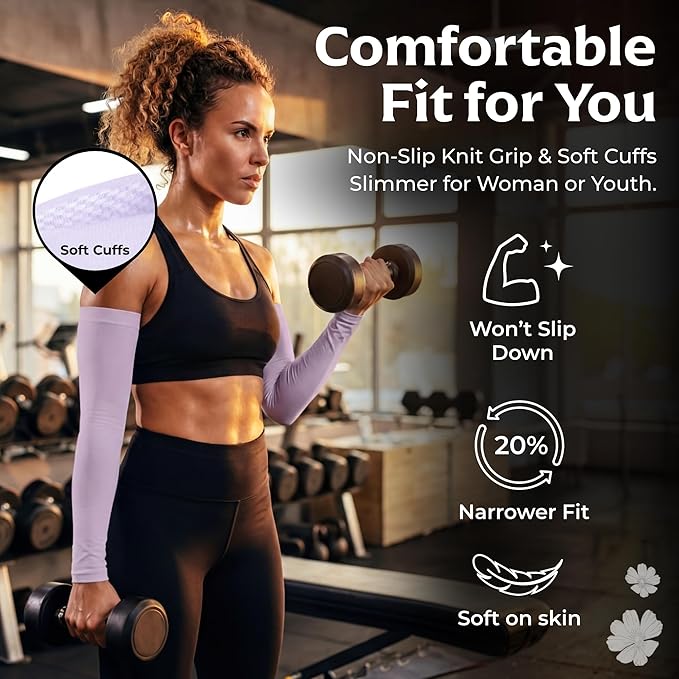 SportsTrail Cooling Arm Sleeves for Men & Women – Breathable, UV Sun Protection, Sports Arm Sleeves for Women, Men & Youth