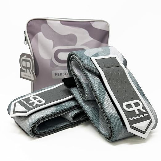 Elbow Wraps for Weightlifting - Heavy Duty Construction, 25% More Elasticity, Reinforced Stitching, Extra Wide Fastener, Easy to Adjust, (Snow Camo)