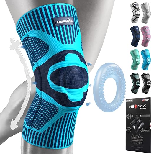NEENCA Knee Braces for Knee Pain Relief, Compression Knee Sleeves with Patella Gel Pad & Side Stabilizers, Knee Support for Weightlifting, Running, Workout, Arthritis, Meniscus Tear, Men Women. ACE-53 | Patented Patella Gel Pad & Side Stabilizers, Comp...