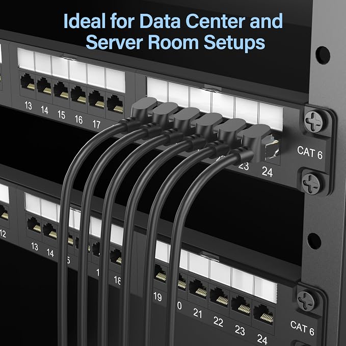Jadaol 24 Port Patch Panel 10Gbps Rackmount Punch Down Network Panel | 110 IDC, 50μ Gold Plated RJ45 Contacts, PoE/PoE+/PoE++ Compatible, Cat6 1U RJ45 Ethernet Panel for 19-inch Racks/Cabinets