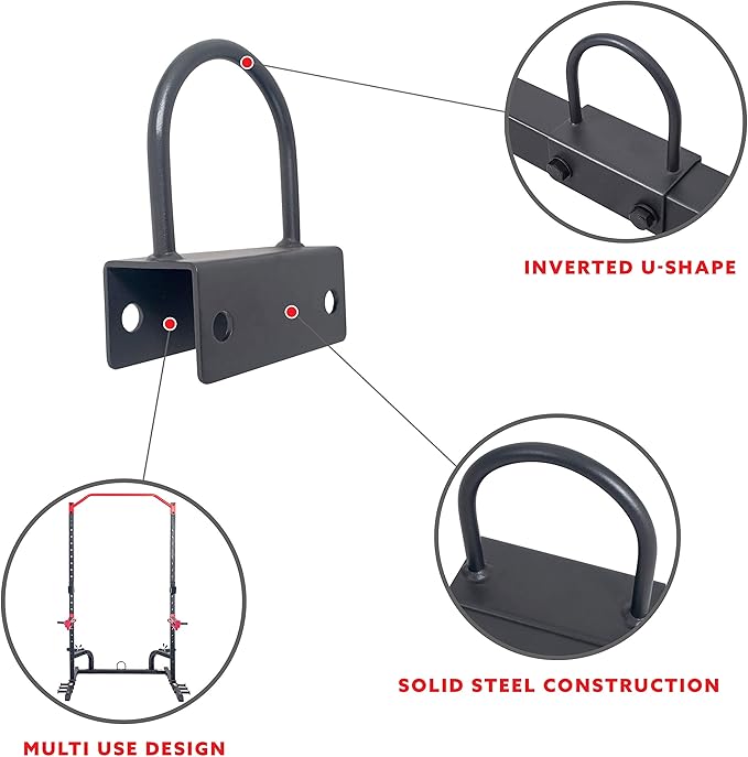 Sunny Health & Fitness Power Cage Squat Rack Attachments for Home Gym | Strength Training, Expanded Workout Variety, Durable Construction, Secure Fit, Quick Installation, Versatile Exercise Support