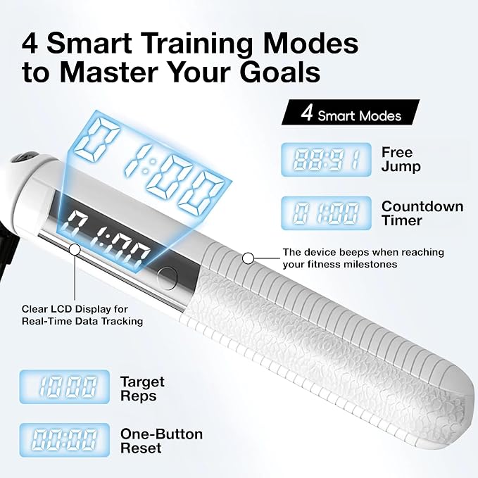 Cordless Gravity Jump Rope, Smart Jump Rope with Counter for Gym, Fat Burning & Calorie Burn, APP Data Analysis, Home Workout Equipment for Women ＆ Men